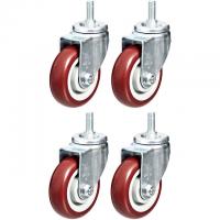 4-Pack AmazonCommercial 4in PVC Swivel Casters