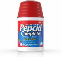 25 Pepcid Complete Acid Reducer + Antacid Chewable Tablets