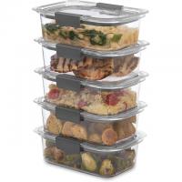 5 Rubbermaid Brilliance Food Storage Containers
