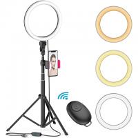 Aptoyu 8in LED Selfie Beauty Ring Light with Tripod Stand