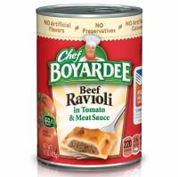 4 Chef Boyardee Beef Ravioli in Tomato Meat Sauce