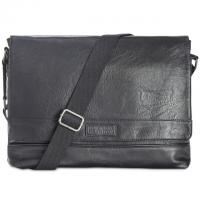 Kenneth Cole Reaction Mens Pebbled Messenger Bag