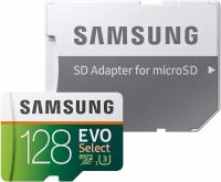 128GB Samsung EVO Select microSDXC UHS-I U3 Memory Card with Adapter