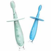 2 Baby Toothbrush Silicone Infant Training Toothbrush