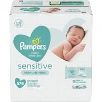 576 Pampers Sensitive Water Based Baby Wipes