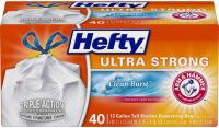 40 Hefty Ultra Strong 13-Gallon Trash Bags