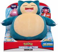 Pokemon Snooze Action Snorlax 10in Plush