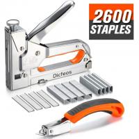 Dicfeos Heavy Duty 3-in-1 Manual Staple Gun