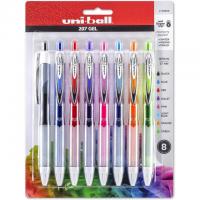 8 uni-ball 207 Medium Point Retractable Gel Pens