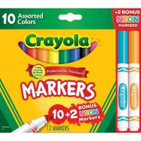 12 Crayola Assorted Colors Markers