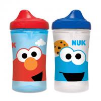 2 NUK Sesame Street Hard Spout Cups