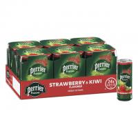 24 Perrier Fusions Strawberry and Kiwi Flavor