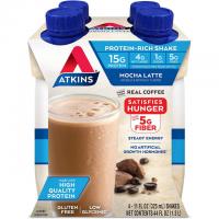 12 Atkins Mocha Latte Protein Rich Shake