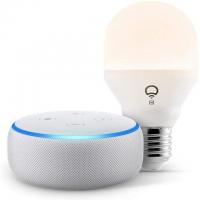 Echo Dot Smart Speaker with LIFX Smart Bulb