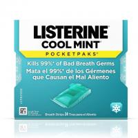 12 Listerine Cool Mint Pocketpaks Breath Strips