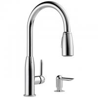 Peerless Core Kitchen Single Handle Pull-Down Chrome Faucet
