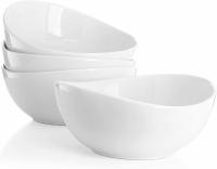 4 Sweese Cereal Salad Dessert Porcelain Bowls