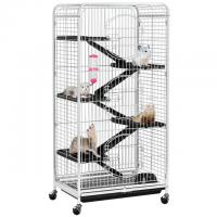 6 Levels Rolling Large Ferret Cage with 3 Front Doors