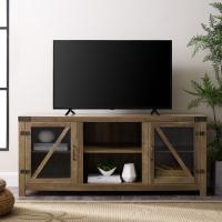 59in Rustic Oak Composite TV Stand