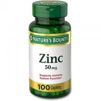 100 Natures Bounty 50mg Zinc Caplets