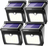 4 Zookki 28-LED Wireless Motion Sensor Outdoor Solar Lights