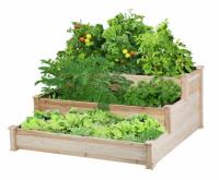 Easyfashion 3 Tier Elevated Raised Garden Bed Planter Box Kit