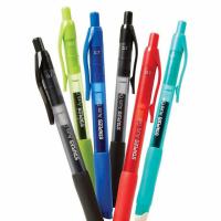 12 Staples Aura Retractable Gel Pens in Assorted Colors