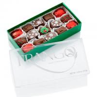 Frango Chocolates Holiday Deco Milk Mint 15 Piece Box of Chocolates