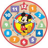 Melissa and Doug Disney Mickey Mouse Wooden Shape Clock