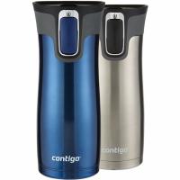 2x Contigo Autoseal West Loop Vaccuum-Insulated Stainless Steel Travel Mug