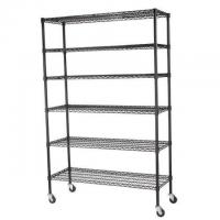 Edsal Muscle Rack 6-Tier Mobile Steel Wire Shelving Unit