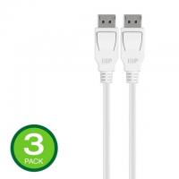 3x 6ft Monoprice Select Series DisplayPort 1.4 Cables