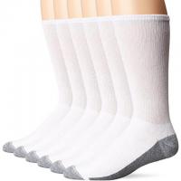 6 Hanes Mens ComfortBlend Max Cushion Crew Socks