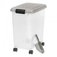 IRIS 8.25-Gallon Chrome Tote with Latching Lid