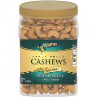 33Oz Planters Fancy Whole Cashews with Sea Salt