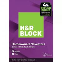 H&R Block Tax Software Deluxe 2020