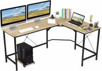 65in Kingso L-Shaped Computer Desk with Computer Stand