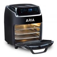 Aria 10-Quart 3-Tray Digital Air Fryer with Rotisserie