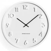 13in Union and Scale Essentials White Wall Analog Clock