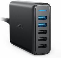 Anker Quick Charge 3 63W 5-Port USB Wall Charger