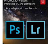 Adobe Creative Cloud Photo Year Plan