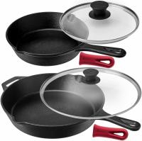 Pre-Seasoned Cast Iron Skillet Set