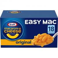 18 Kraft Easy Mac Original Flavor Macaroni and Cheese Meal