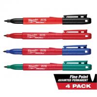 4  Milwaukee Inkzall Fine Point Jobsite Permanent Markers