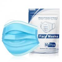 50 Hotodeal 3-Ply Disposable Face Masks