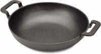 10in Cuisinart Pre-seasoned Cast Iron Grilling Wok