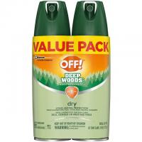 2 Cans Deep Woods Insect Repellent VIII Drytouch Spray