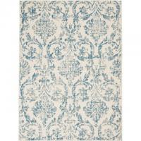 Pinewood Grove Farmhouse Damask Area Rug