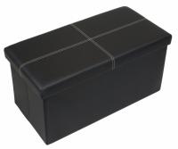 Otto and Ben 30in Folding Storage Ottoman Bench