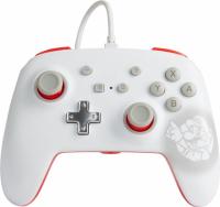 PowerA Enhanced Wired Mario White Controller for Nintendo Switch